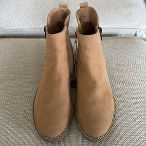 Target Tan Textile Ankle Boots